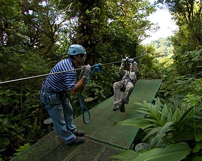 A great way to the see the cloud forest on a Costa Rica Vacation