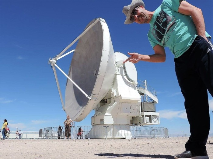 Up close and personal with an ALMA antenna