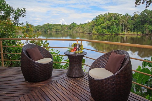 Relax on the deck after a day in the jungle