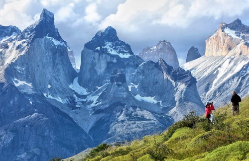 The classic view of the famous towers on our Torres del Paine packages