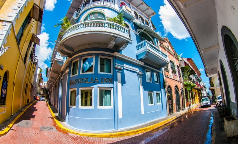 The colorful streets of the "Casco Viejo" Old City