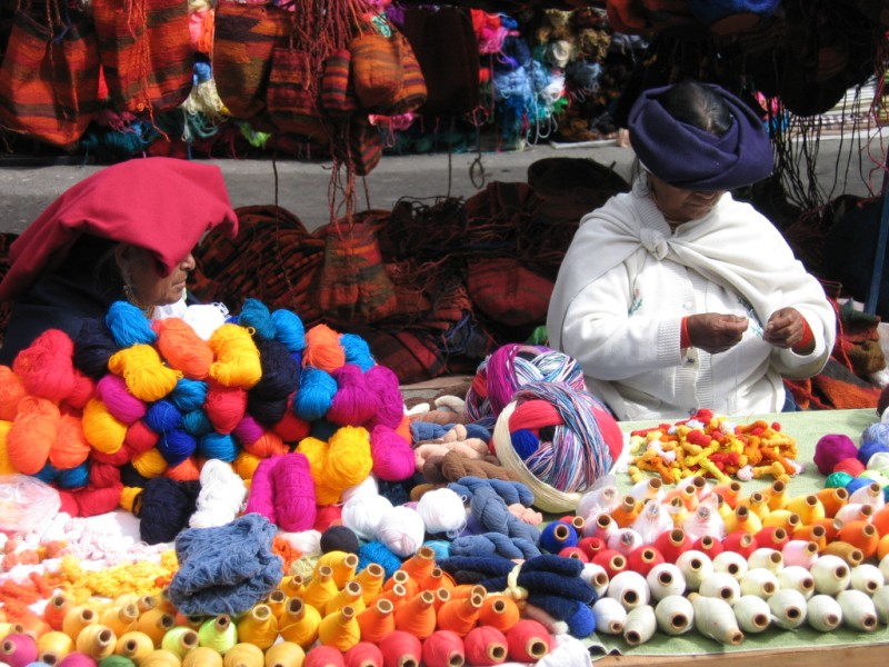 Otavalo market is treat for the eyes, but maybe not for the wallet!
