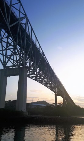 The bridge of the Americas over the Panama Canal