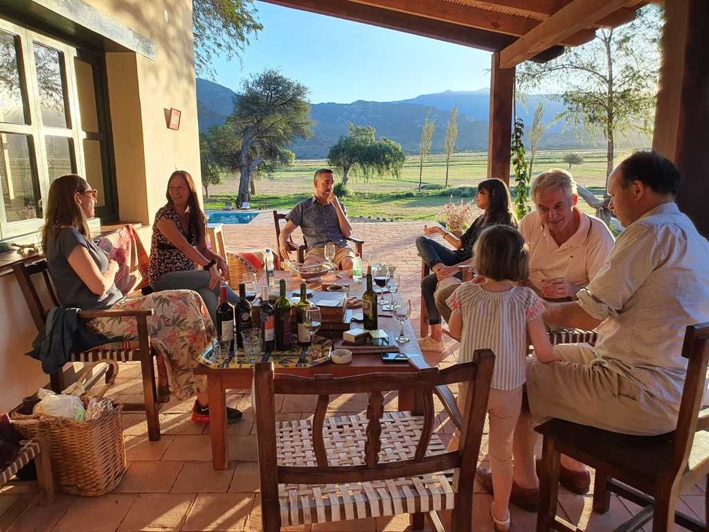 Staying at an estancia is usually a very sociable experience, lots of wine doesnt hurt either!