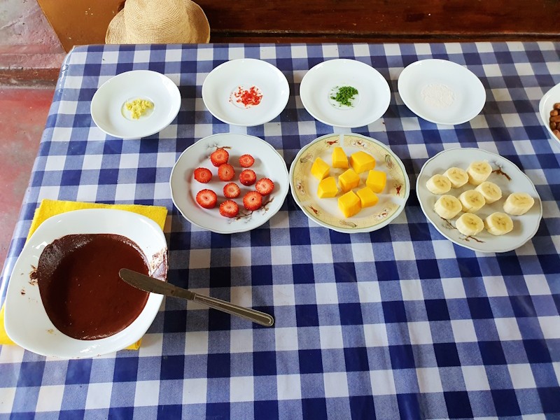 Pairing chocolate with different fruits from the farm