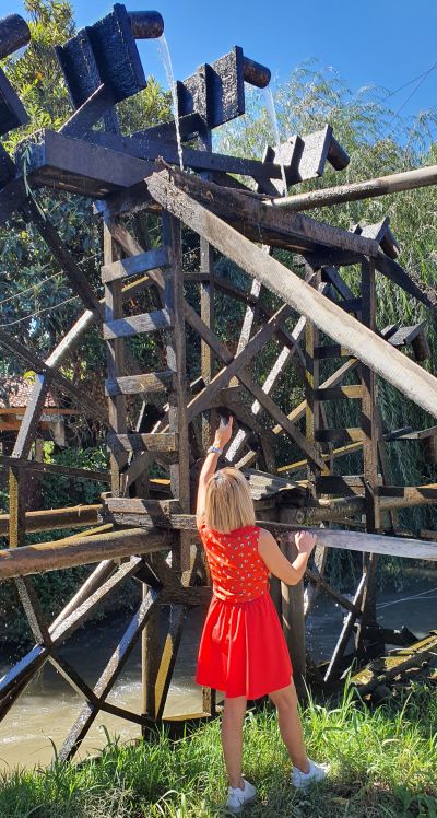 The waterwheels of Almahue are an interesting attraction