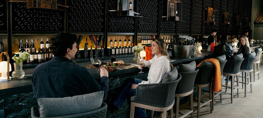The lovely wine bar at Concha y Toro has over 50 wines on offer by the glass.
